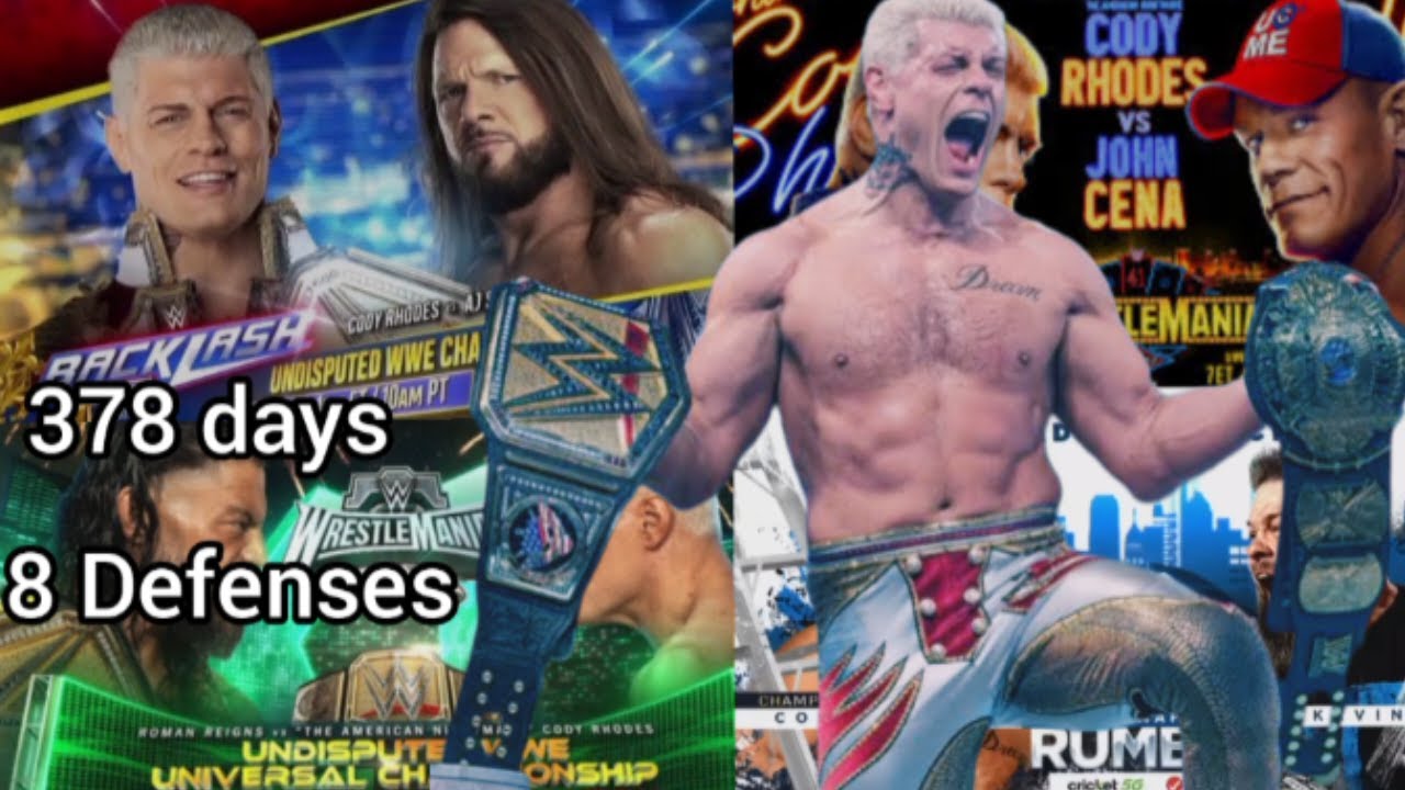 Every Cody Rhodes WWE Undisputed Champion Defenses