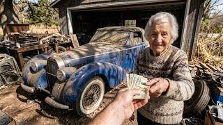 I bought forgotten Abandoned 1965 Bugatti Type 101C From Old Women for Just $300 | ASMR Restorations