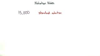 Scientific notation - Intro Algebra Review