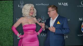 Model Emily Sears Wears Marilyn Monroe Costume At The Maxim Halloween Event In Hollywood, Ca