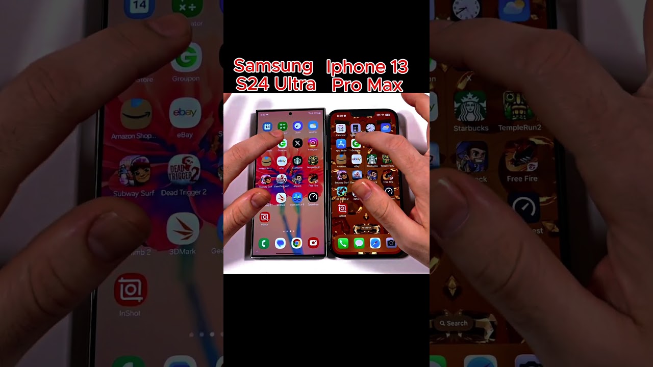 😳IPHONE 13 PRO MAX VS SAMSUNG S24 ULTRA SPEED TEST!!💀
