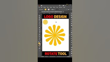 Logo Design use Rotate Tool in Adobe Illustator #logodesign #rotatetool #logo #rotate #illustrator