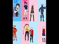 Team 7 male and female version 💞 #naruto #sasuke #sakura #kakashi #team7edit