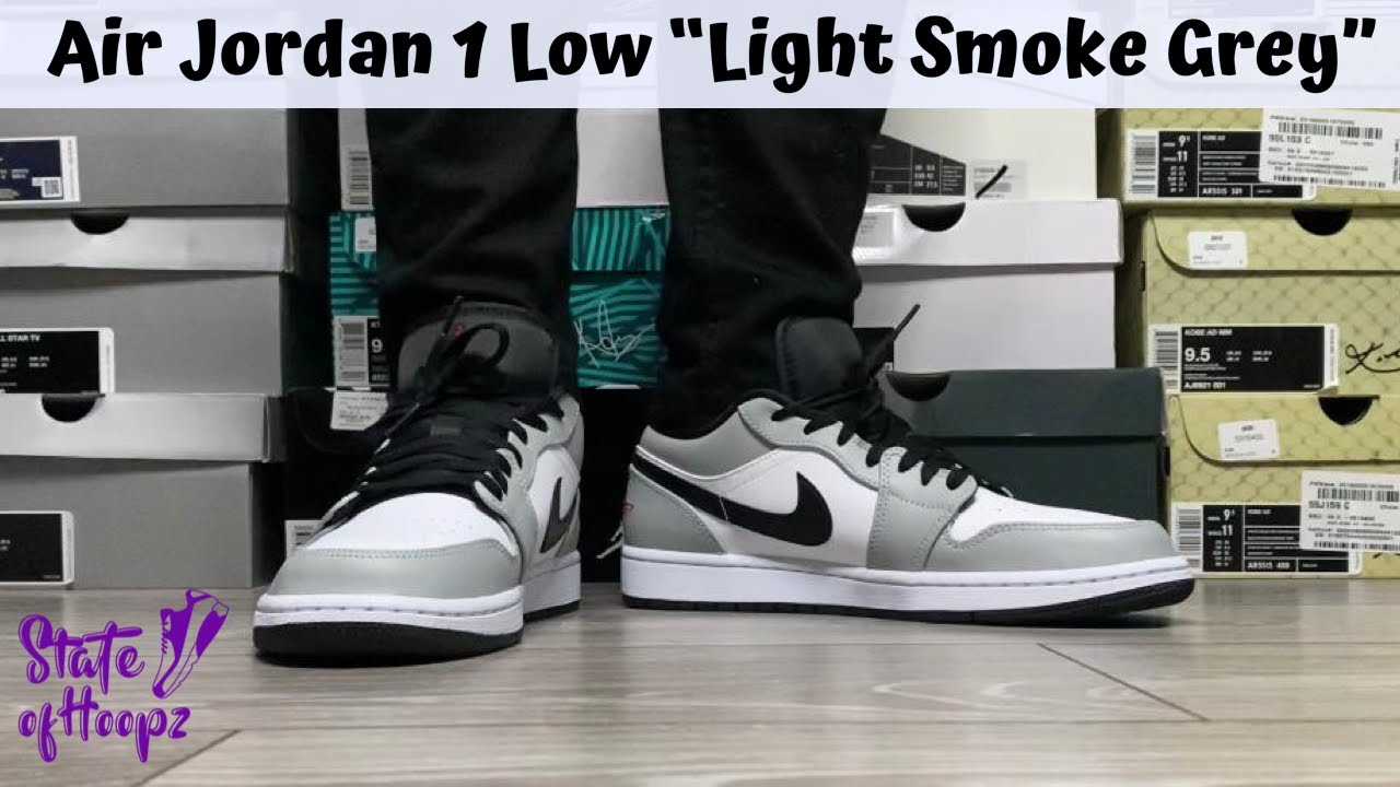 Air Jordan 1 Low Light Smoke Grey Youtube