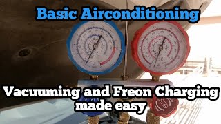 refrigerant charging at vacuuming | madali lang yan