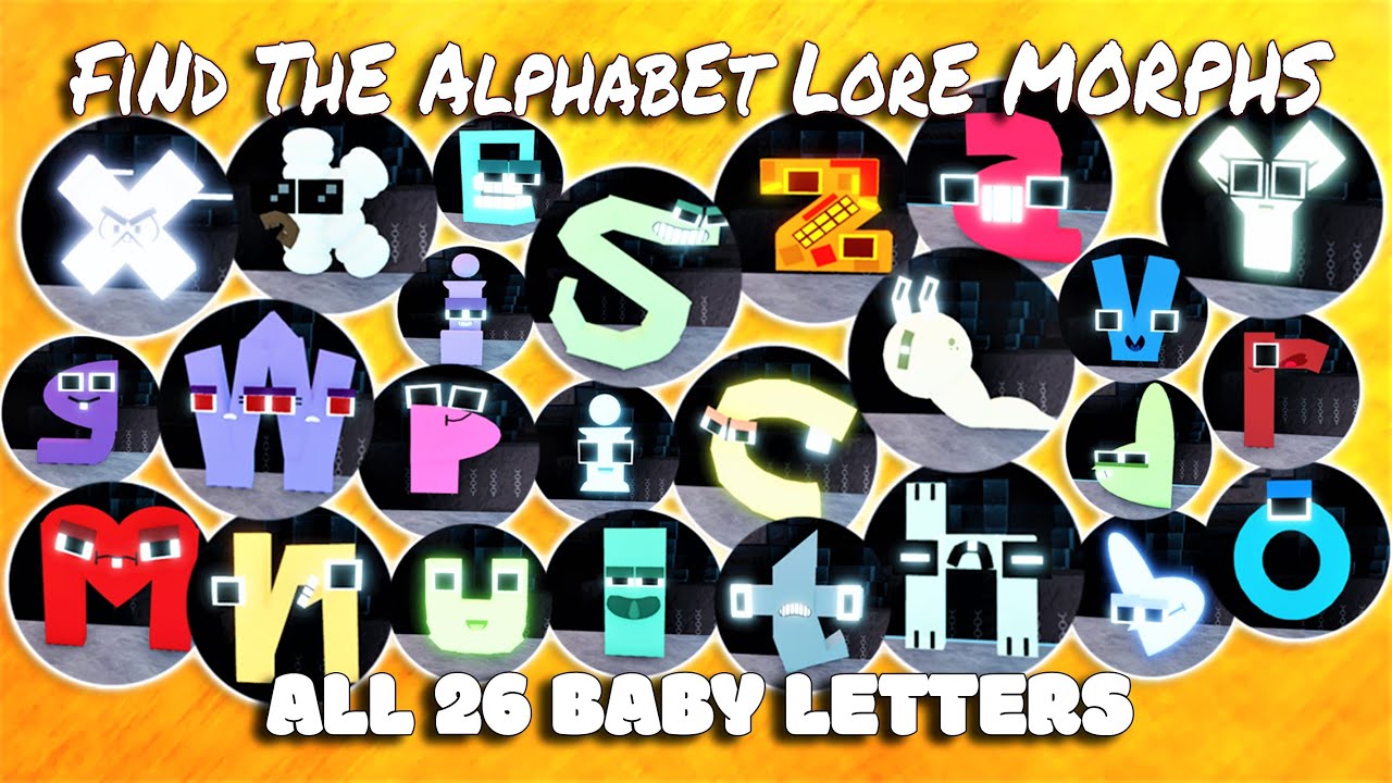 😱DIGITAL CIRCUS] Find The Alphabet Lore Morphs - Roblox