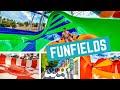 Funfields theme park in victoria  all water slides 2023 pov