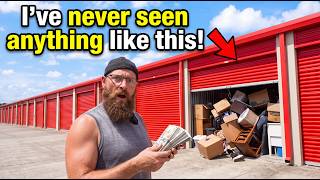I bought the BIGGEST abandoned storage unit we could find! This is what's inside!