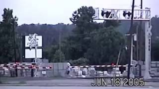 RDMVTL 7870 ~ 6/18/2005 [NCRR 178] MAN WALKS IN FRONT OF TRAIN @ DURHAM , NC