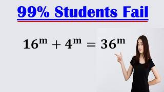 USA – Only 10% students solve this exponential math Olympiad Question