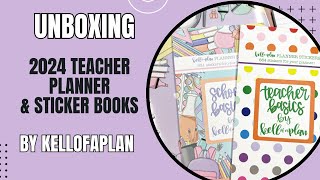 NEW! Teacher Planner, Sticker Books, and Accessories by Kellofaplan
