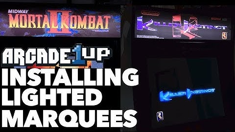 Installing Lit Marquees on my Arcade1Up Cabinets!
