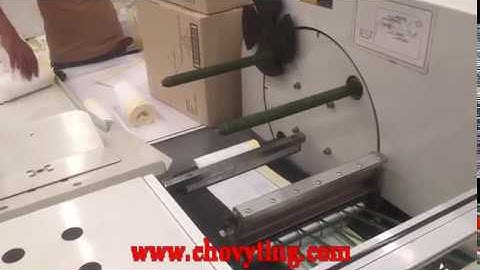 [CHOVYTING] CW-1000PG+OR fully automatic overlap draw tape garbage bag making machine