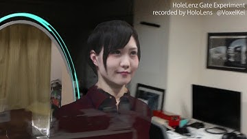 HoleLenzGate Experiment: She warps to your room through the Gate.