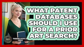 What Patent Databases Should I Use For A Prior Art Search? - Trademark and Patent Law Experts