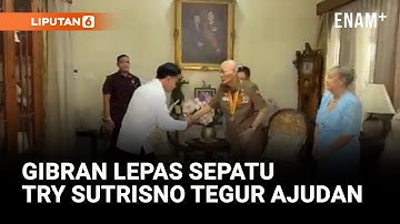 Jenderal TNI Try Sutrisno Tegur Ajudan Wapres Lihat Gibran Buka Sepatu: Ini Bukan Masjid | Liputan6
