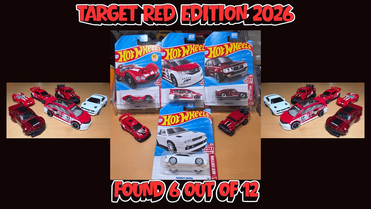 Red Edition 2026 Hot Wheels Unboxing & Review | J Case & C Case