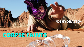 Corpse collapsing after becoming dehydrated in Raft