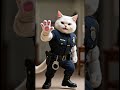 Muscular Police Cat on Duty 🚔🐱 | Funny Strong Cat Officer Patrol (AI Video)