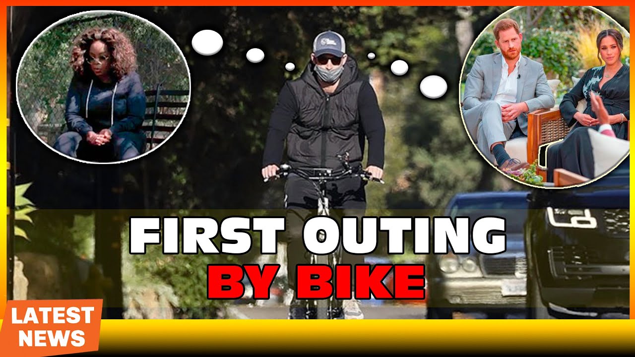 Prince Harry Goes on a Bike Ride During First Outing After Oprah