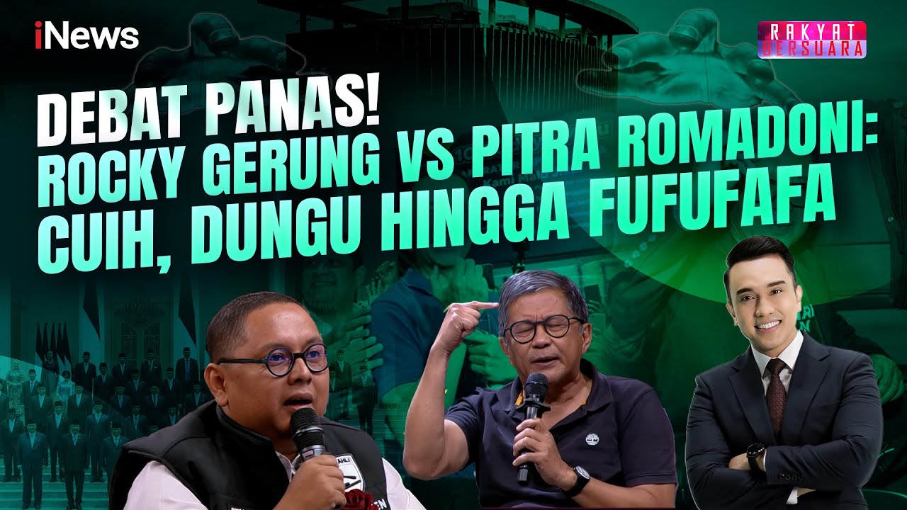 Cuih! Budak, Dungu hingga Fufufafa: Pitra Romadoni Bersitegang dengan Rocky Gerung | Rakyat Bersuara