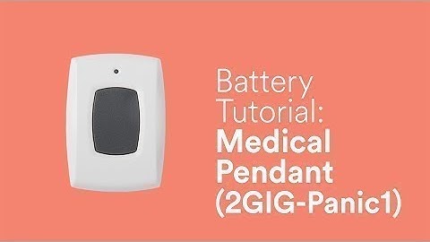 Battery Tutorial: Panic Pendant (2GIG Panic1)
