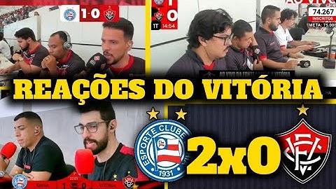NARRAÇÃO E REAÇÕES DOS TORCEDORES DO VITÓRIA - BAHIA 2X0 VITÓRIA [ BRASILEIRÃO SÉRIE A 2024 ]