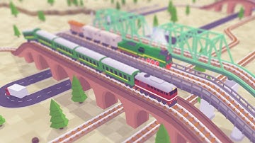 Voxel Tycoon | Ep. 02 | Building Big Cargo Train Lines | Voxel Tycoon Transport Train Gameplay