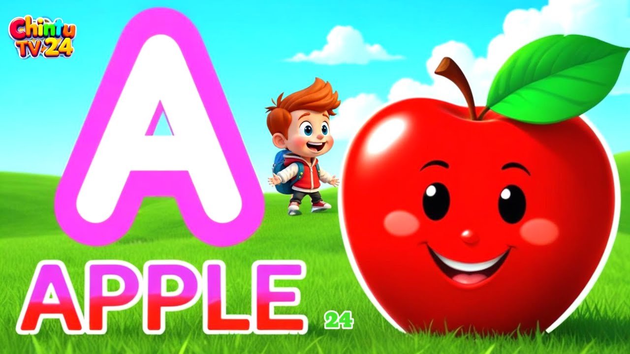 A for Apple, B for Ball - ABC Phonics Song 2 | Fun Alphabet Rhymes for ...