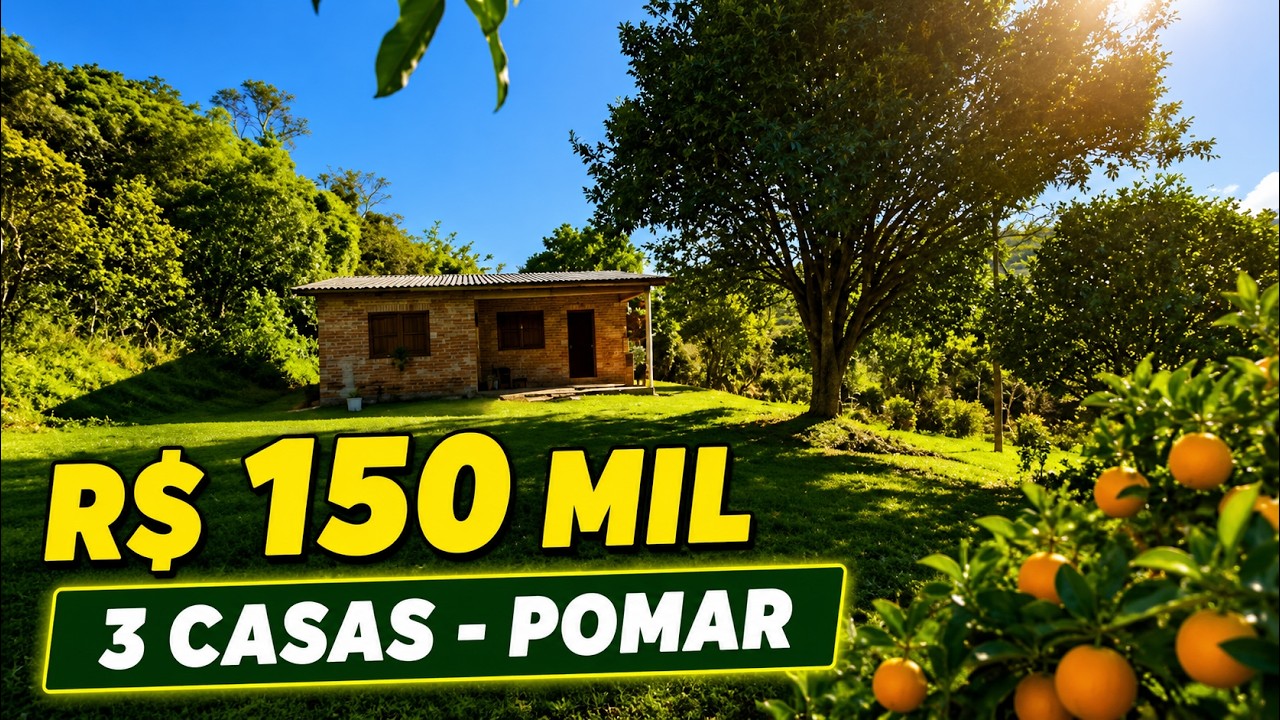 [551] CHÁCARA EM SANTO ANTÔNIO DA PATRULHA COM 3 CASAS, LUZ, ÁGUA ...