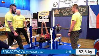 Zodererová Václava 1961, Bp2, 52,5 Kg