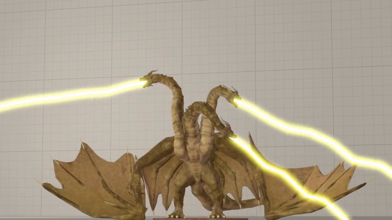 [Godzilla SFM] King Ghidorah Gravity Beams test 3