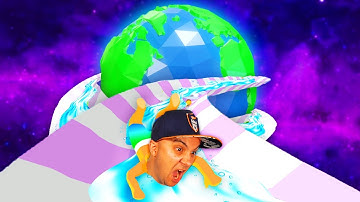 WORLD RECORD LONGEST Slide Race! | AquaParkio