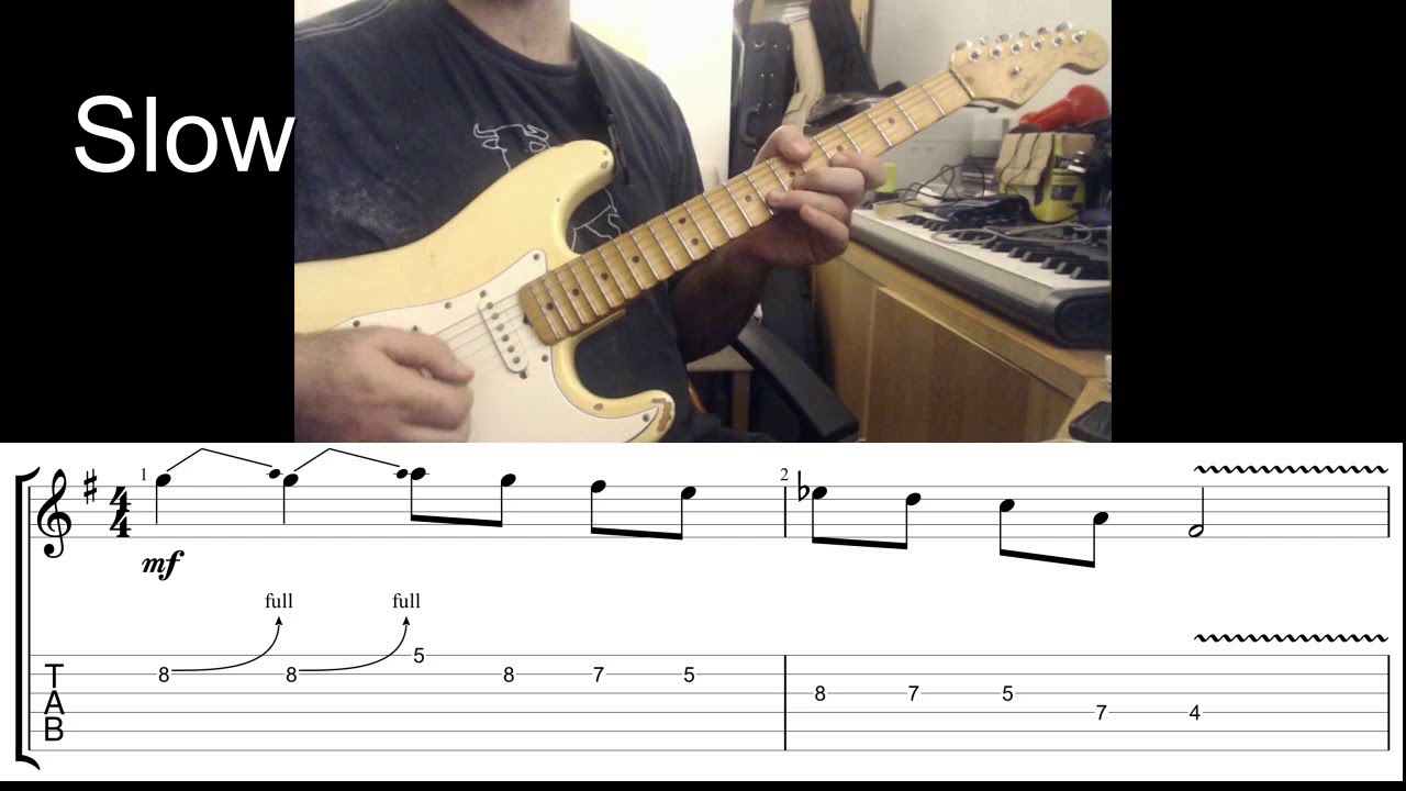 8 "A" Dorian licks - (Free TAB and Jam Track)