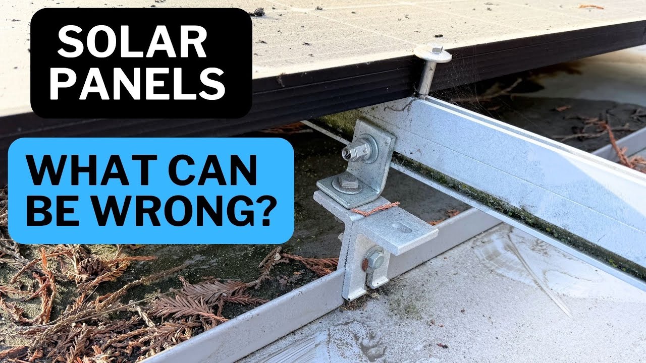 How not to install solar panels. Part 1.