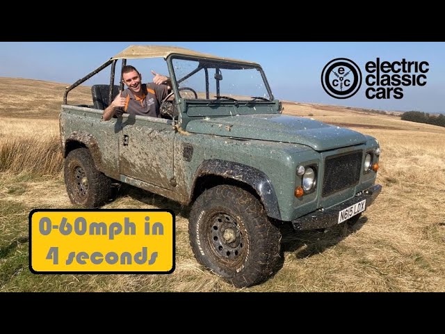 TESLA Powered Electric Land Rover DEFENDER 110 FULLY RESTORED