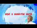 what a wonderful world (Rod Stewart version) videolyrics