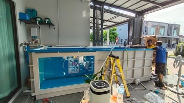 Jack ประชาอุทิศ 76 - งาน Overflow อ่างไฟเบอร์ ทรงพิเศษ 4*1.2*1.2 เมตร งานตั้มไฟเบอร์ กรองดรัม Set 2