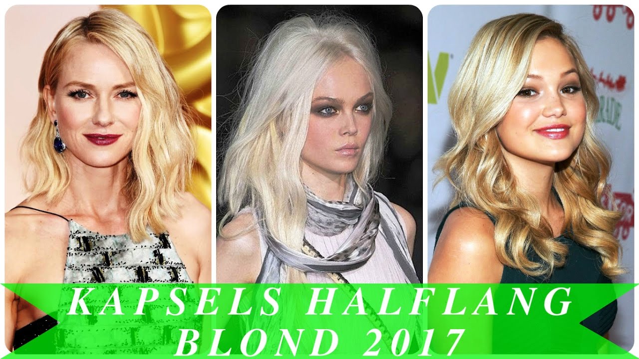 Wonderbaar Kapsels halflang blond 2017 - YouTube YK-84