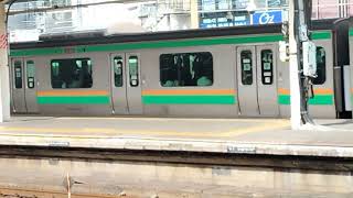 E231系1000番台ヤマU510編成+ヤマU66編成大宮駅発車