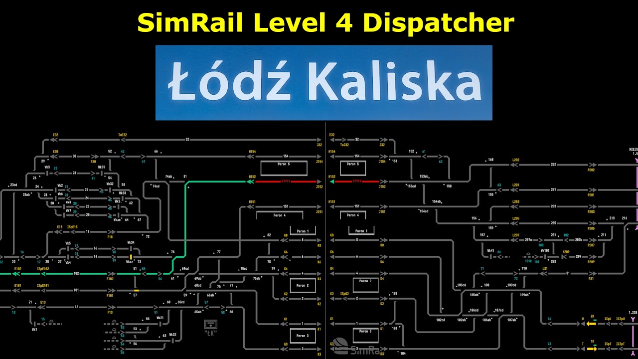 Exploring Łódź Kaliska - Level 4 - Train Dispatch - SimRail - YouTube