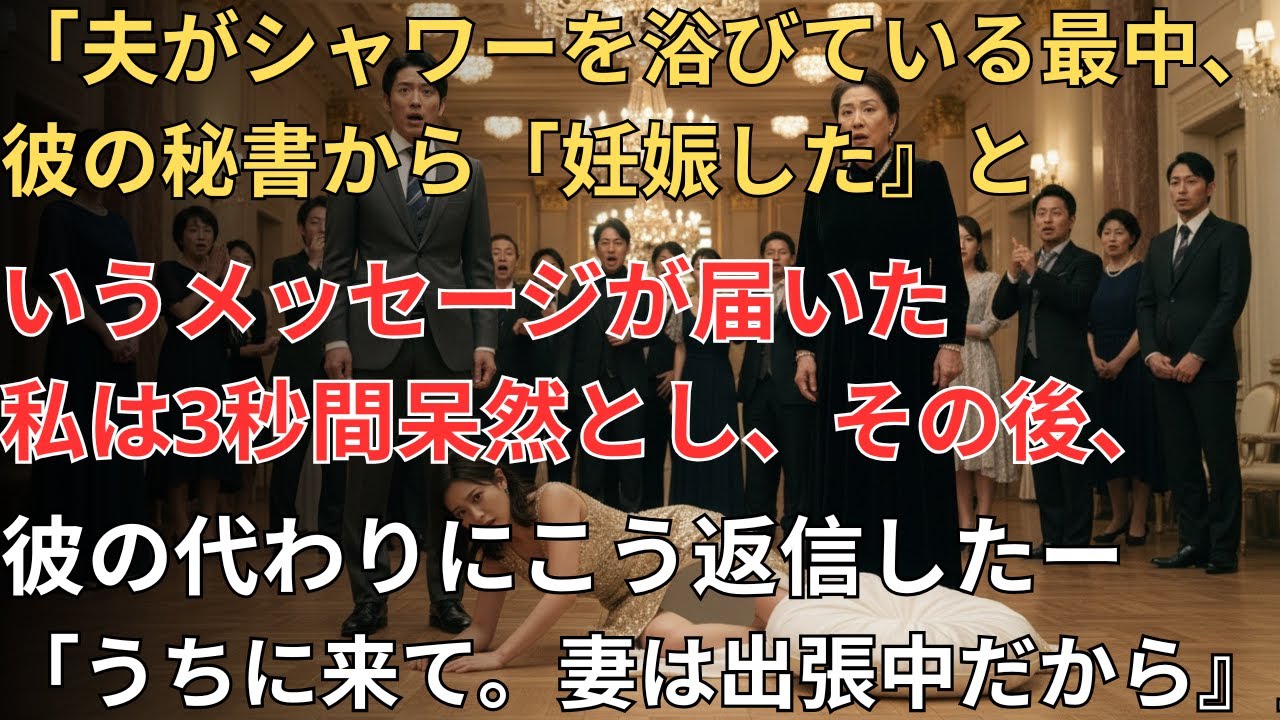 シャワー中の夫に届いた「妊娠した」の通知——妻が代わりに返信した一言😡