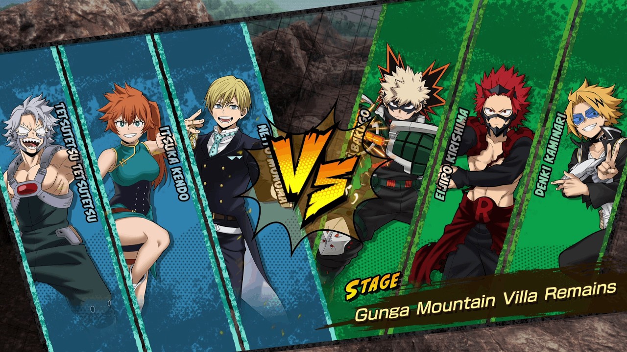 MHA: AJ Gameplay | Monoma, Kendo, Tetsutetsu vs Bakugo, Kirishima, Kaminari