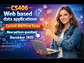 CS406 Current MidTerm Paper New Pattern Questions-December 2025