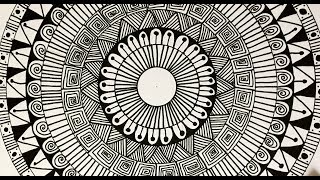 mandala easy simple draw