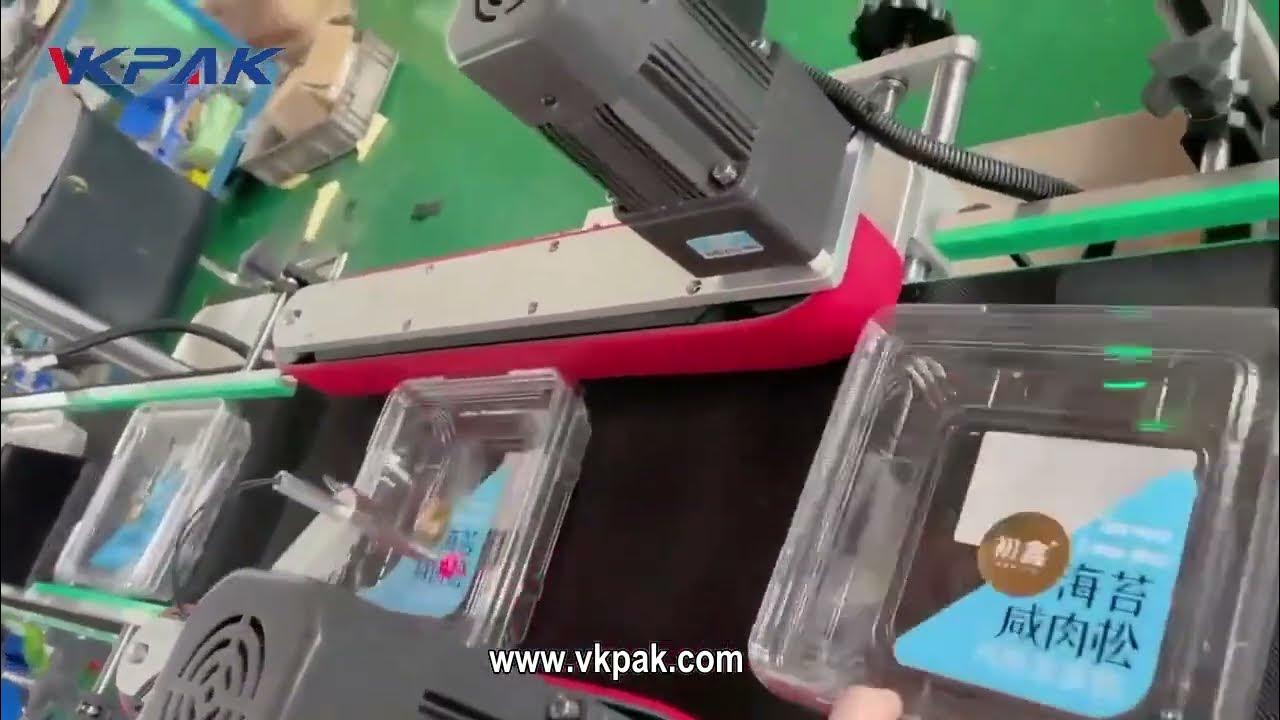 Clamshell Labeling Machine, Top & Bottom Labeling Machine Label