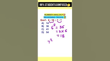 Number Analogy Trick 💥👇 SSC CGL Reasoning|| Railway Group D| NTPC #viralshort #shorttrick #groupd