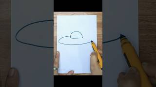 How To Draw An U.F.O.#drawing #drawingideas #easydrawing #simpledrawing #ufo #shorts #art #yt #viral