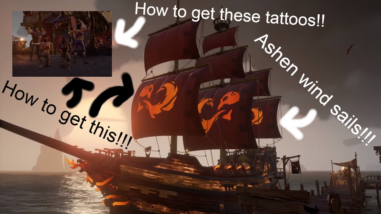 How to get the Ashen wind sails!!! Sea of Thives YouTube