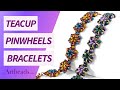 How to Make Beaded Bracelets with Czech Glass Teacup and Diamond Beads